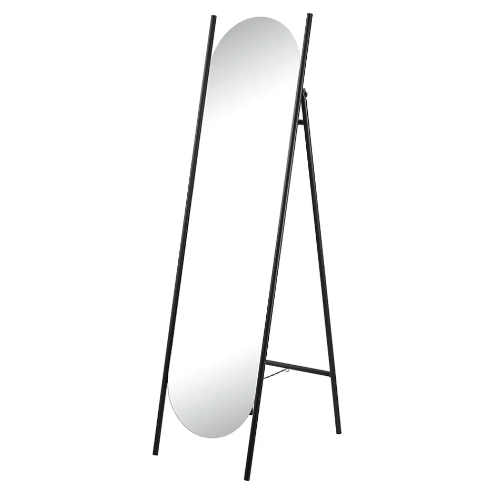Helloshop26 Miroir sur pied 150 x 41 noir