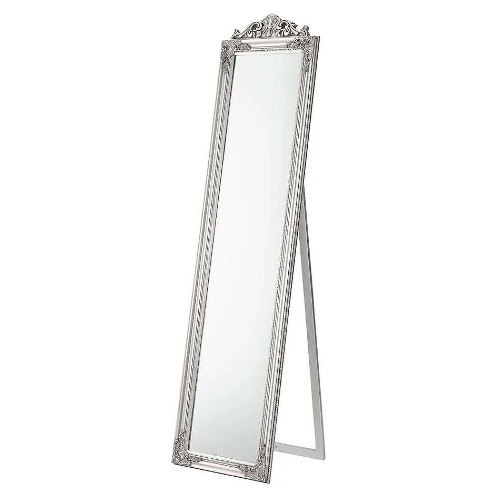 Miroir Simple|Helloshop26 Miroir sur pied inclinable 160 x argente