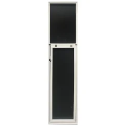 Miroir Simple|Helloshop26 Miroir sur pied psyche inclinable 150 blanc