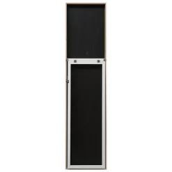 Helloshop26 Miroir sur pied psyche inclinable 150 blanc