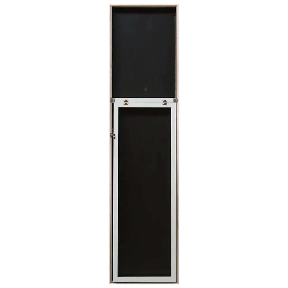 Helloshop26 Miroir sur pied psyche inclinable 150 blanc