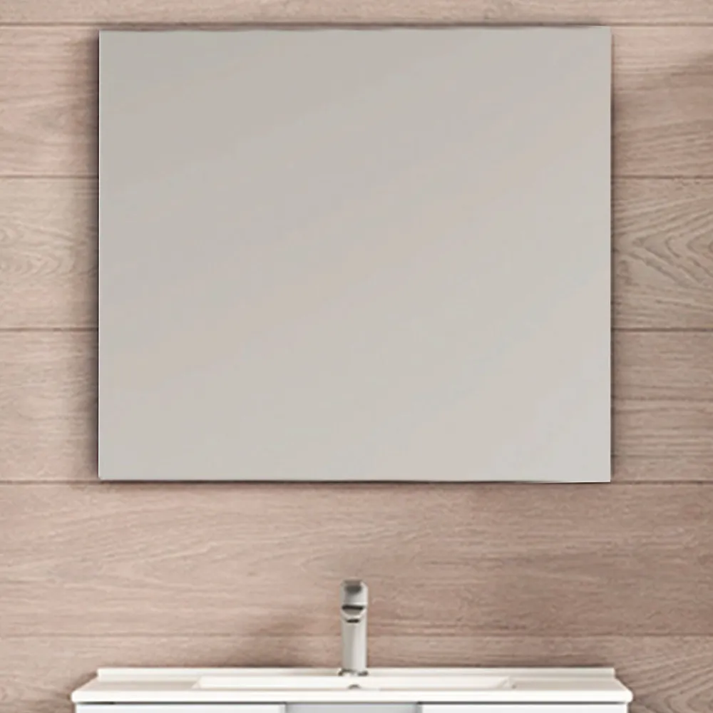 Miroir Simple|Kibath Miroir suspendu rectangulaire NEU, 80 cm x 70 cm, finition brillante