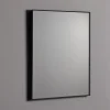 Miroir Grossissant|Kiamami Valentina Miroir 60X80 Avec Bord Noir Mat Réversible
