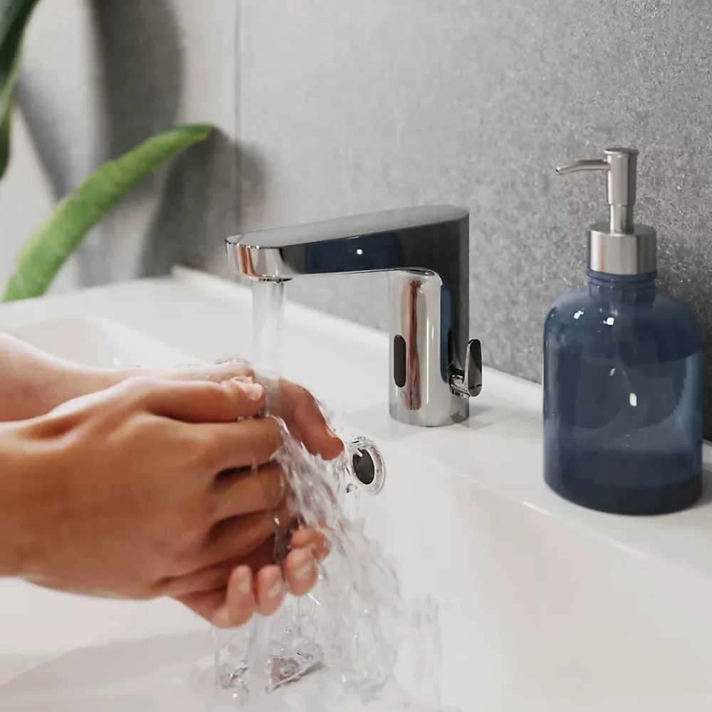 Robinet Lavabo Et Vasque|GoodHome Mitigeur à capteur infrarouge chrome Cavally