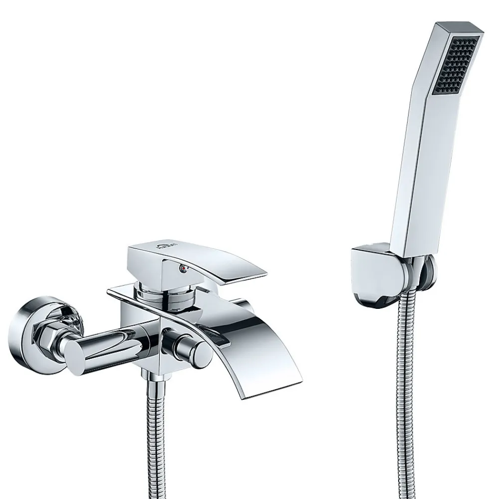 Robinet De Baignoire|Auralum Max Mitigeur baignoire avec douchette Salle de Bain Robinet de baignoire Douchette Chrome