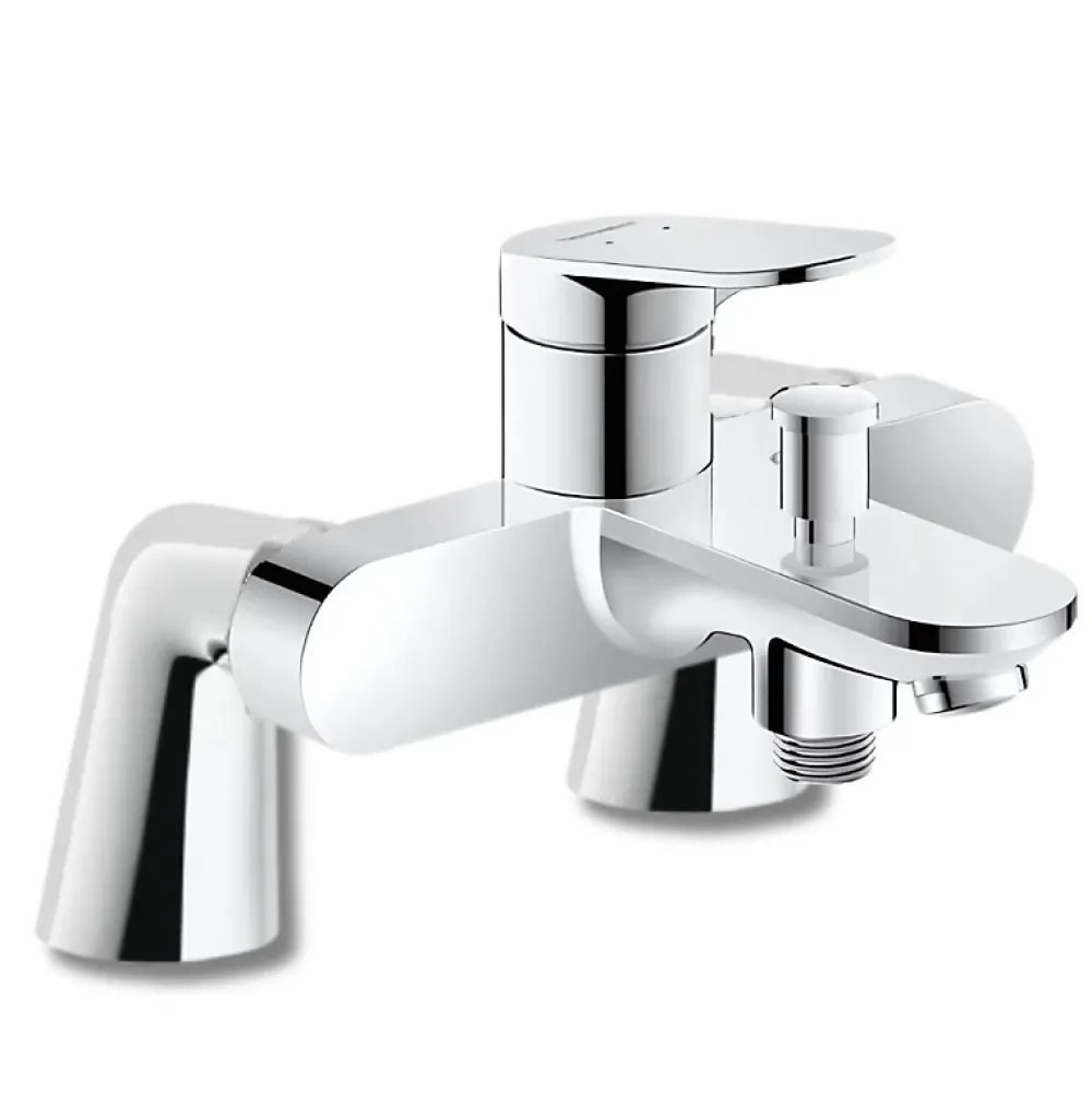 Duravit Mitigeur baignoire mécanique Wave chromé brillant avec colonnettes