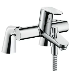 Hansgrohe Mitigeur baignoire mécanique Focus C2 chromé avec colonnettes
