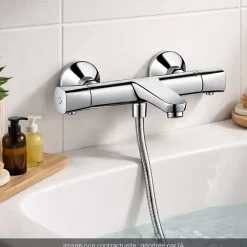 Hansgrohe Mitigeur baignoire thermostatique Ecostat Universal chromé