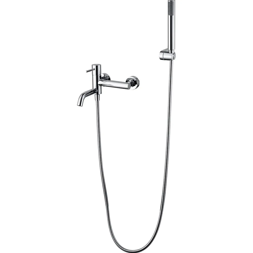 Imex Products Mitigeur baignoiredouche chrome en laiton et zamac avec flexible PVC 180 cm