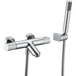 Robinet De Baignoire|Imex Products Mitigeur baignoiredouche thermostatique chrome en laiton et zamac avec douchette