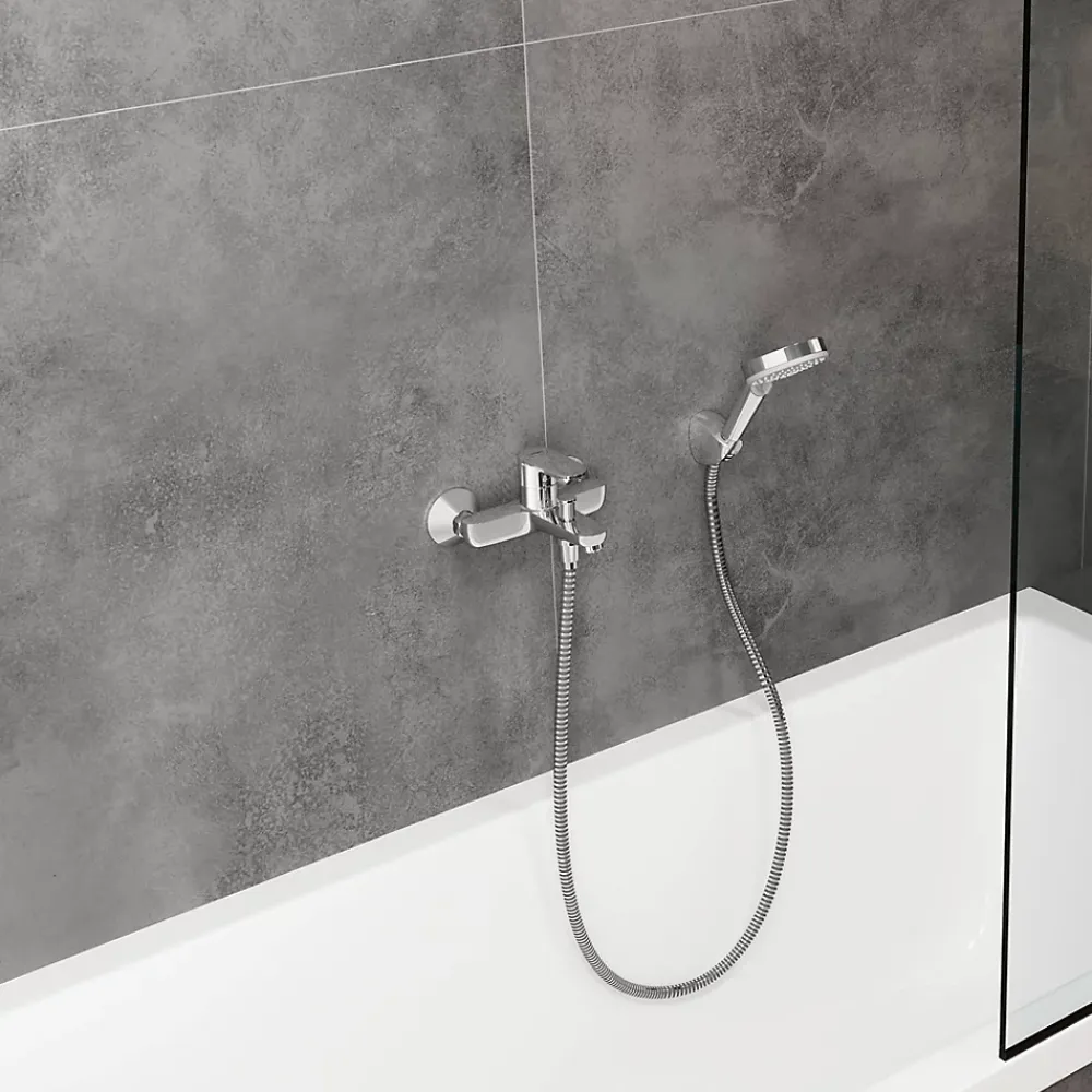 Robinet De Baignoire|Hansgrohe Mitigeur bain douche chrome Vernis Blend