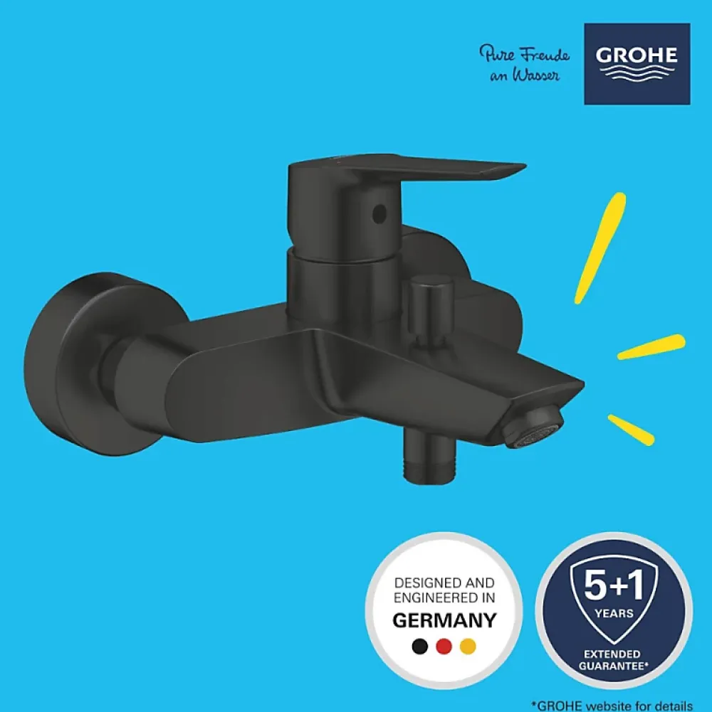 Robinet De Baignoire|Grohe Mitigeur bain douche mécanique Start noir