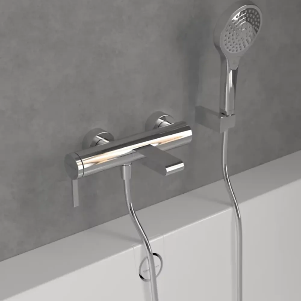 Robinet De Baignoire|Villeroy & Boch Mitigeur bain douche mécanique VILLEROY ET BOCH Dawn Chrome