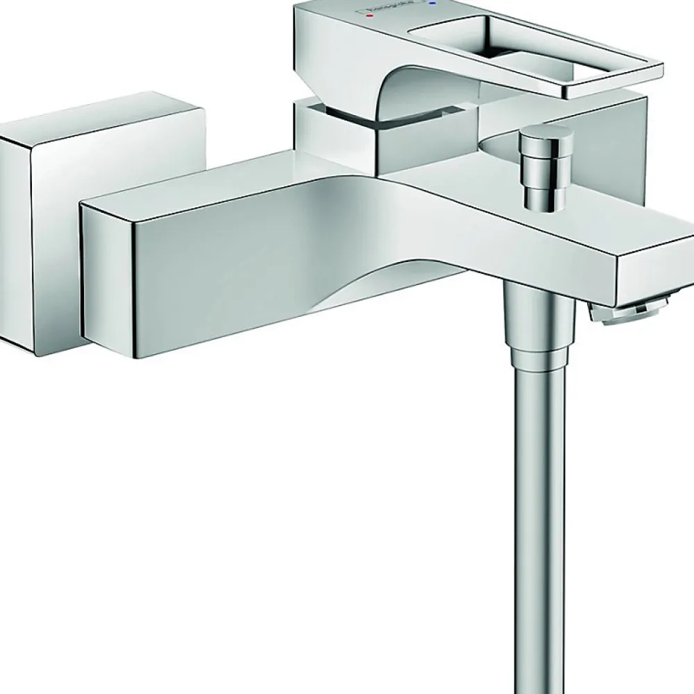 Robinet De Baignoire|Hansgrohe Mitigeur bain douche mécanique poignée étrier Metropol chromé