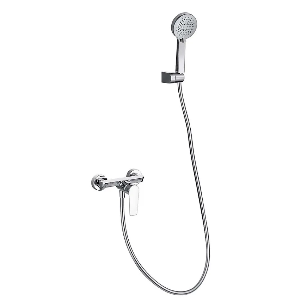 Robinet De Baignoire|Poalgi Mitigeur bain douche mécanique avec douchette SKY BATH chromé série NATURE