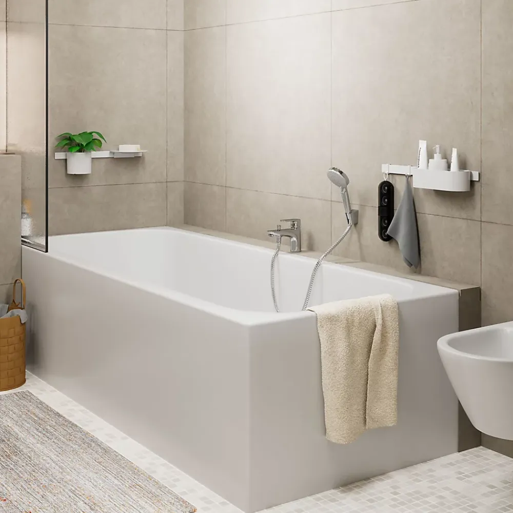 Robinet De Baignoire|Hansgrohe Mitigeur bain douche monotrou chrome Vernis Blend