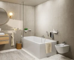 Robinet De Baignoire|Hansgrohe Mitigeur bain douche monotrou chrome Vernis Blend