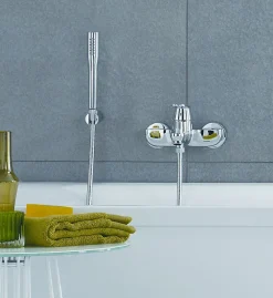 Robinet De Baignoire|Grohe Mitigeur bain douche mural - Entraxe 150 mm - Eurosmart Cosmopolitan -