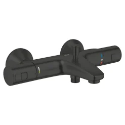 Robinet De Baignoire|Grohe Mitigeur bain douche thermostatique Precision Start noir