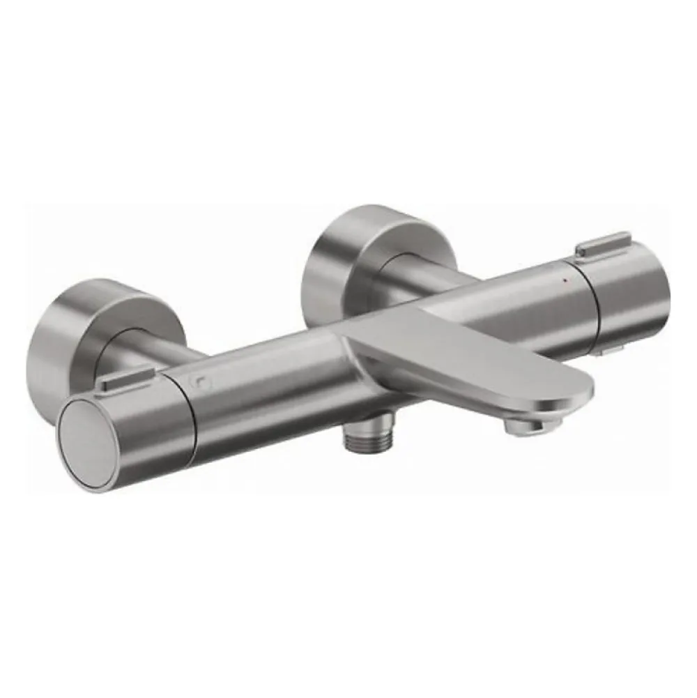 Duravit Mitigeur bain douche thermostatique Wave inox brossé