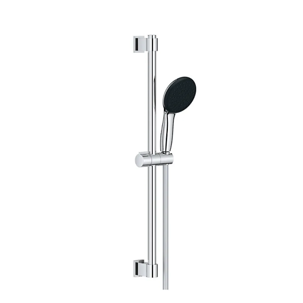 Grohe Mitigeur bain mécanique Bauloop avec ensemble de douche Vitalio Start avec colonnettes