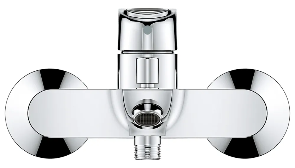 Robinet De Baignoire|Grohe Mitigeur bain/douche 2 trous StartLoop en laiton coloris chromé entraxe 150 mm
