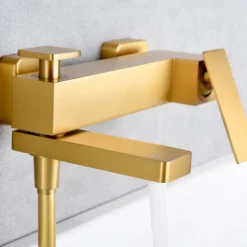 Robinet De Baignoire|Imex Mitigeur Bain/Douche Anti-Calcaire Or Brossé PISA BDP048-4OC