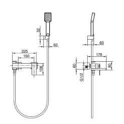Robinet De Baignoire|Imex Mitigeur Bain/Douche Anti-Calcaire Or Brossé PISA BDP048-4OC