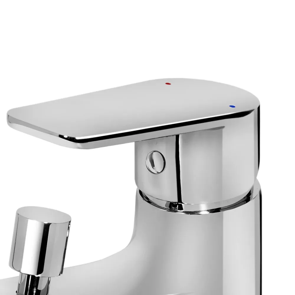 Robinet De Baignoire|GoodHome Mitigeur bain/douche mécanique monotrou, chrome, NF, Aisai