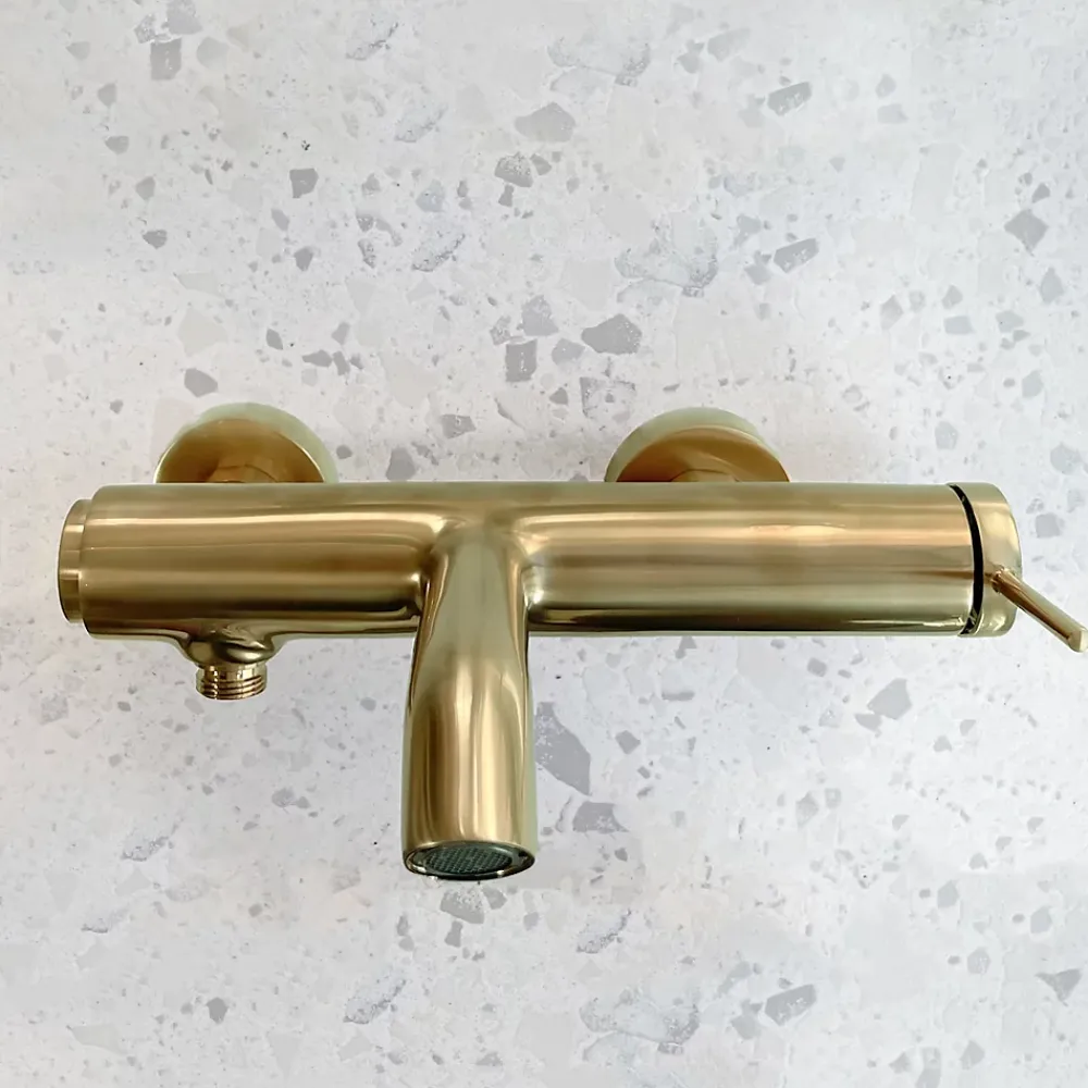 Essebagno Mitigeur bain-douche mécanique or brossé Luisa