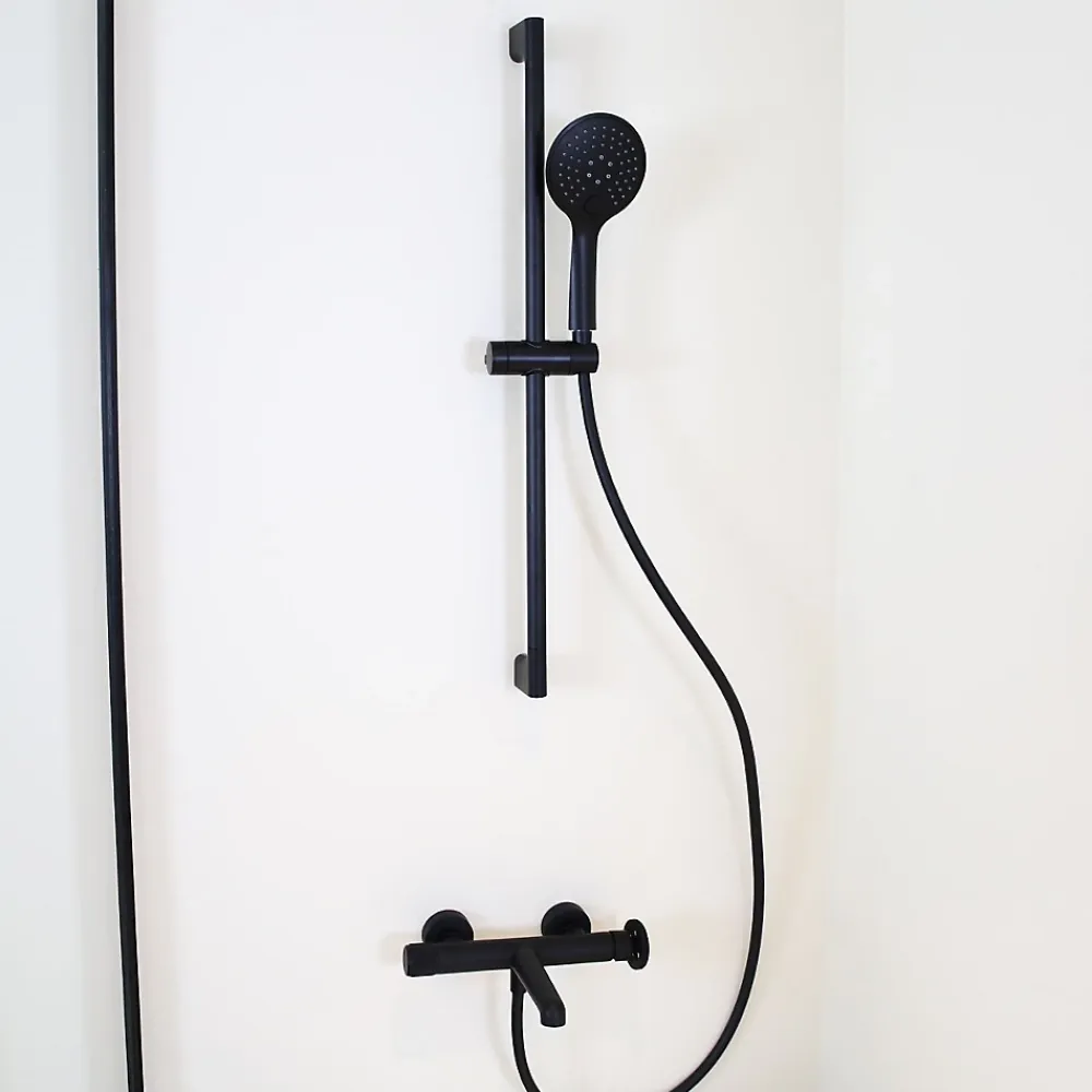 Essebagno Mitigeur bain-douche mécanique noir Indus