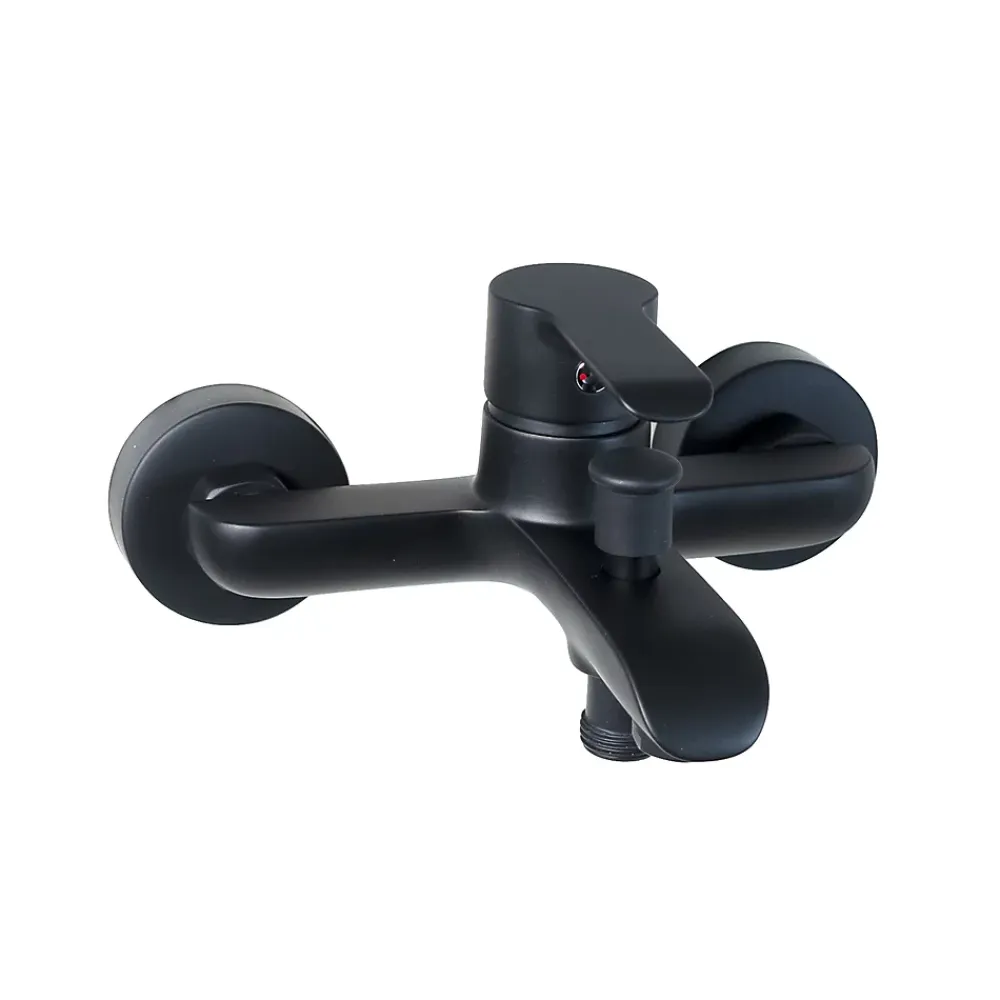 Robinet De Baignoire|Kramer Mitigeur bain/douche mural, noir mat, King
