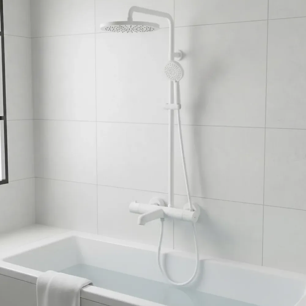 Essebagno Mitigeur bain-douche thermostatique blanc Luisa