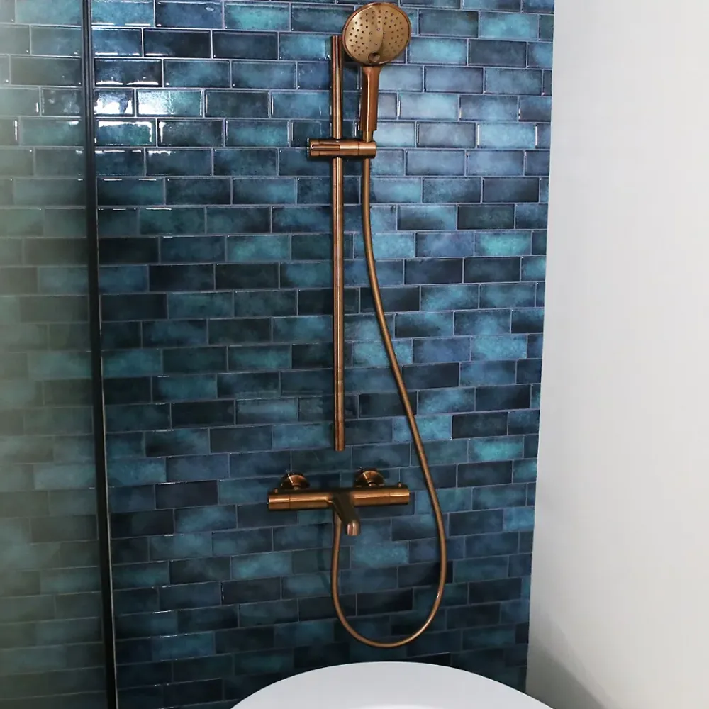 Essebagno Mitigeur bain-douche thermostatique cuivre brossé Luisa