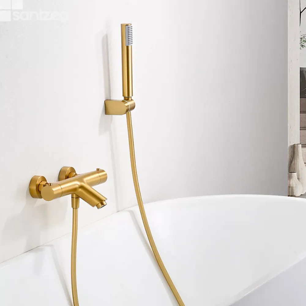 Imex Mitigeur Bain/Douche Thermostatique Anti-Calcaire Or Brossé MONZA BTM039-4OC