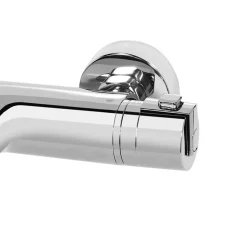 GoodHome Mitigeur bain/douche thermostatique, chrome, NF, Myra
