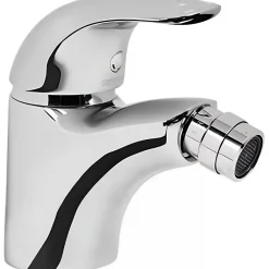 Robinet De Bidet|Sanindusa Mitigeur bidet bec orientable Alfa chrome livré avec fixation 2 flexibles