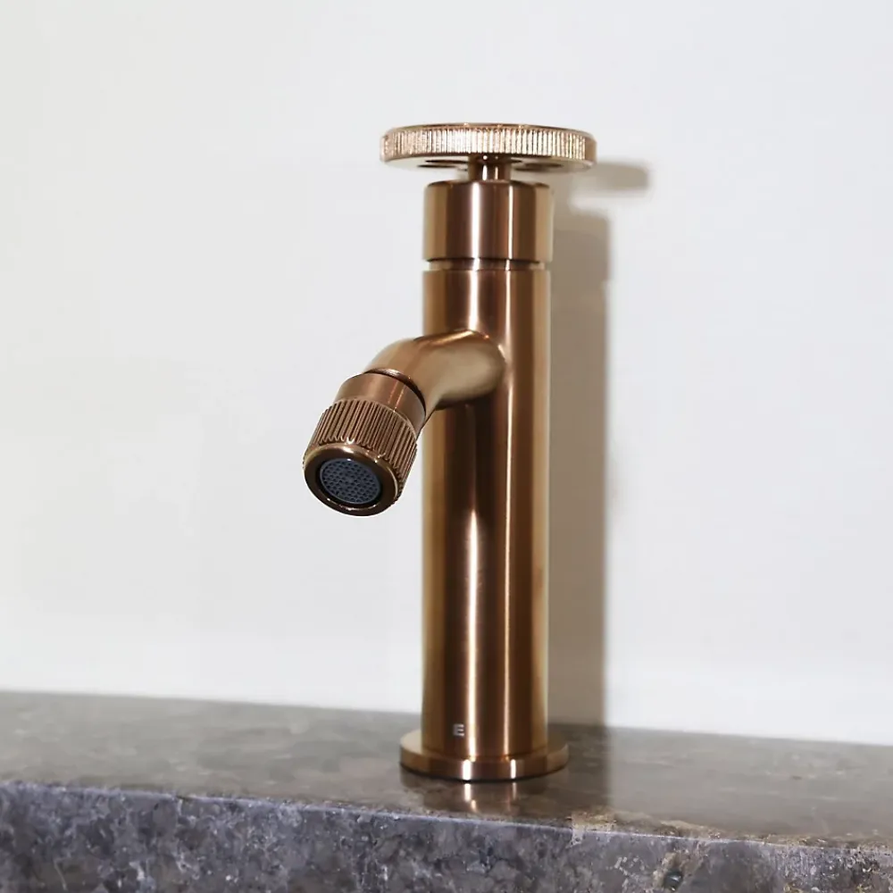 Essebagno Mitigeur bidet cuivre brossé Indus