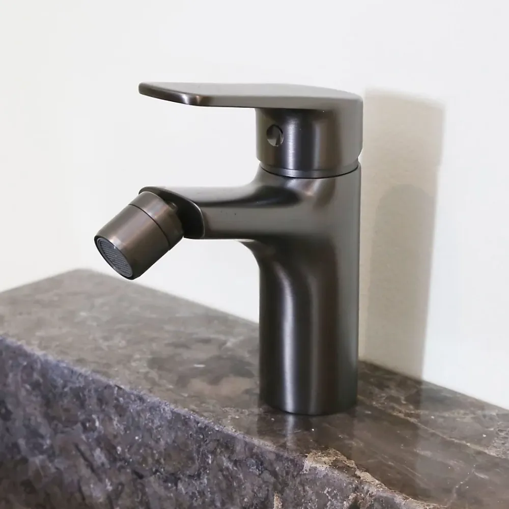 Robinet De Bidet|Essebagno Mitigeur bidet Gun Metal Full