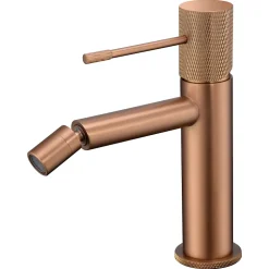 Robinet De Bidet|Imex Products Mitigeur bidet monocommande en laiton finition or rose brosse avec cartouche ceramique