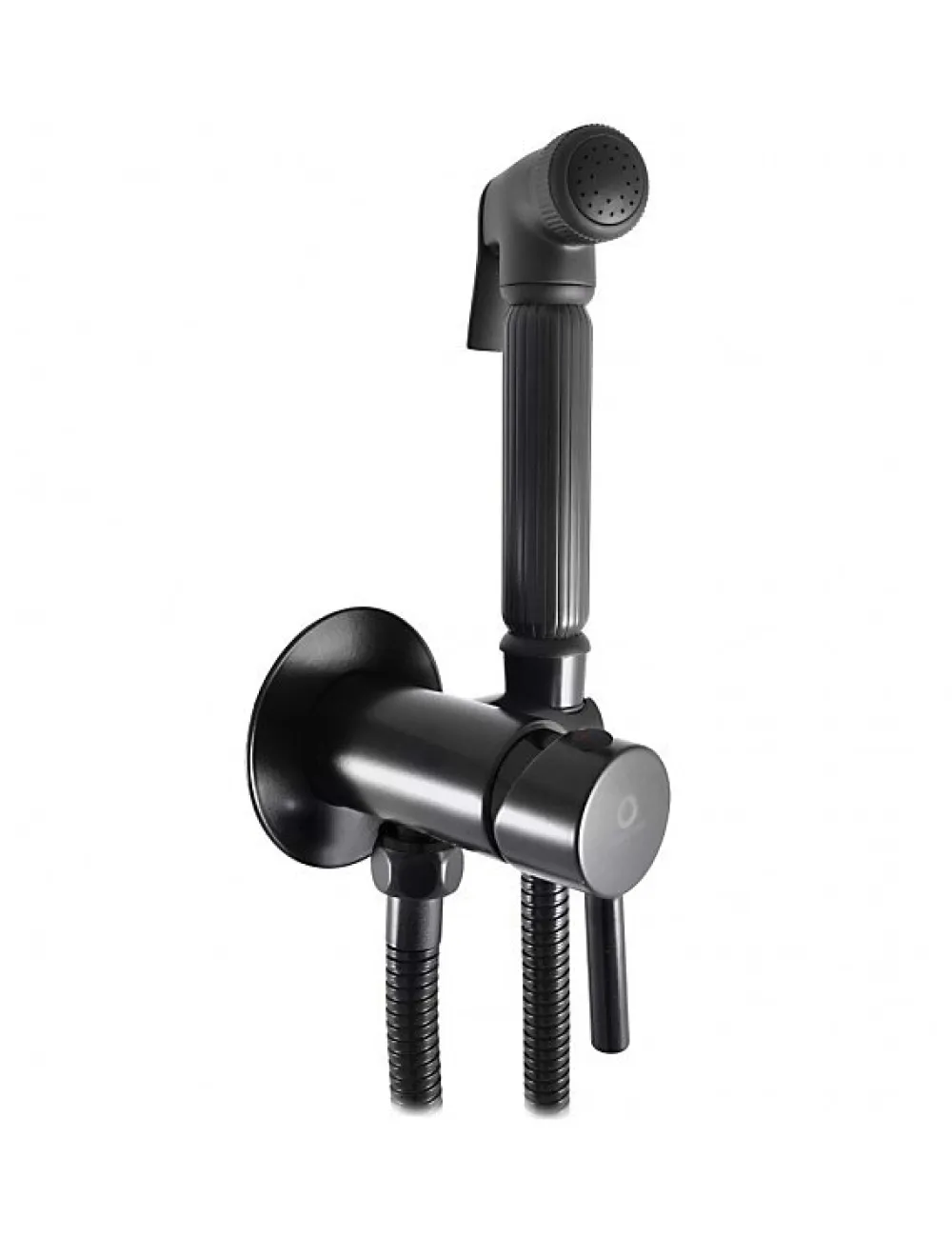 Rav Mitigeur bidet ou WC encastrable SEINA avec douchette en laiton noir mat