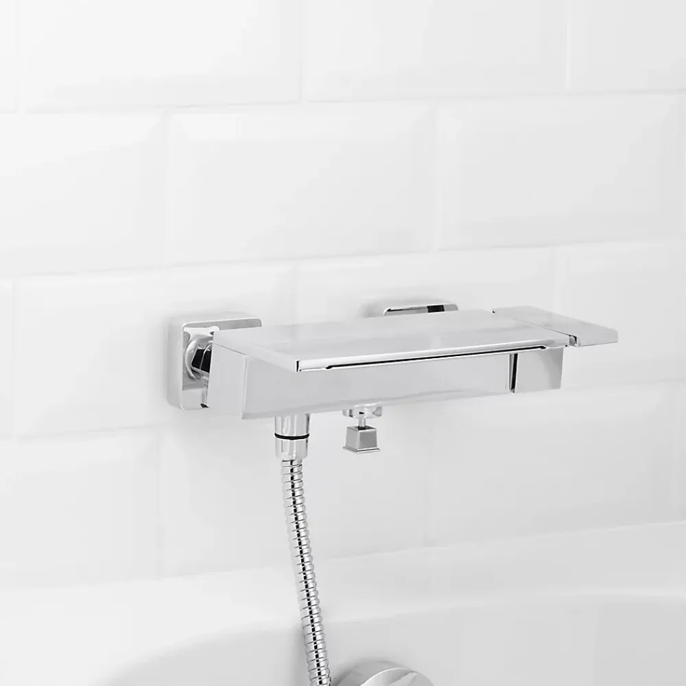 GoodHome Mitigeur de baignoire à effet chute d'eau Abana