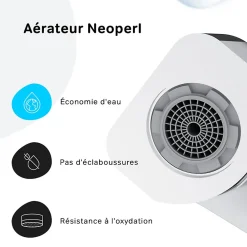 Am.Pm Europe Mitigeur de baignoire mécanique Robinet de baignoire, mitigeur salle de bain, Chromé, FNA10000 Flash AM.PM