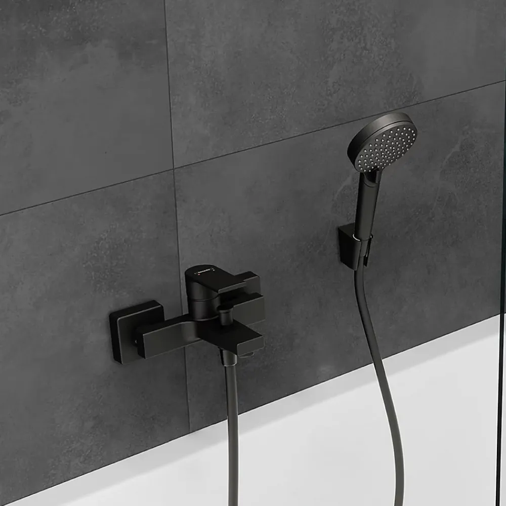 Robinet De Baignoire|Hansgrohe Mitigeur de baignoire mécanique Vernis Shape noir mat