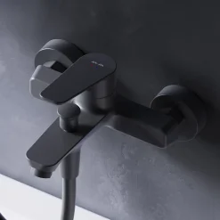 Robinet De Baignoire|Am.Pm Europe Mitigeur de baignoire mécanique Robinet de baignoire, mitigeur salle de bain, Noir, FTA10022 Hit AM.PM