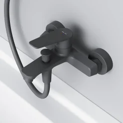 Robinet De Baignoire|Am.Pm Europe Mitigeur de baignoire mécanique Robinet de baignoire, mitigeur salle de bain, Noir, FTA10022 Hit AM.PM