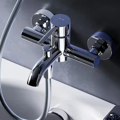 Robinet De Baignoire|Am.Pm Europe Mitigeur de baignoire mécanique Robinet de baignoire, mitigeur salle de bain, Chromé, FPA10000 Spike AM.PM