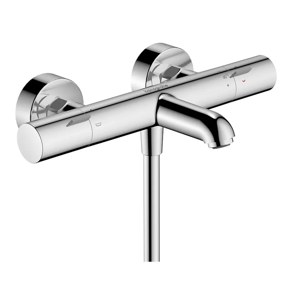 Robinet De Douche|Hansgrohe Mitigeur de baignoire thermostatique chromé Ecostat Life