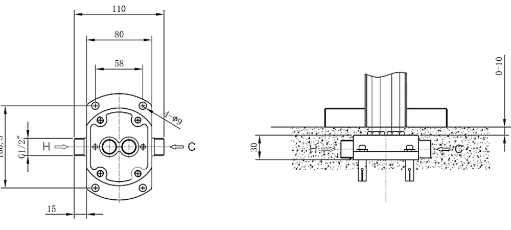 Robinet De Baignoire|Bernstein Mitigeur de bain sur pied, Robinet mélangeur design sur pied pour baignoire - NT7752 - Chrome
