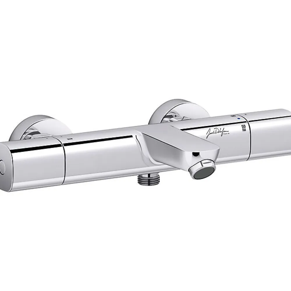 Jacob Delafon Mitigeur de bain-douche mural avec inverseur intégré - Débit 20 L/min - July+ -